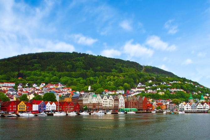 Das erste Bild, das einen von Norwegen in den Sinn kommt, ist aber leiser als “Der Schrei”: Fjorde, Ruhe, Stille am Meer und atemberaubende, malerische Landschaften. Im Sommer können die sogar 24 Stunden lang bestaunt werden, denn während der Sommerzeit geht die Sonne einige Wochen im Jahr gar nicht unter. (#02)